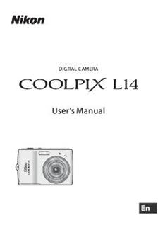 Nikon Coolpix L14 Printed Manual