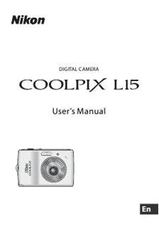 Nikon Coolpix L15 manual. Camera Instructions.