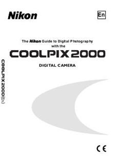 Nikon Coolpix 2000 Printed Manual