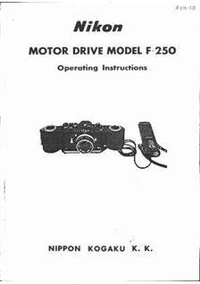 Nikon MotorDrives - all manual. Camera Instructions.