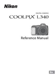 Nikon Coolpix L340 manual. Camera Instructions.