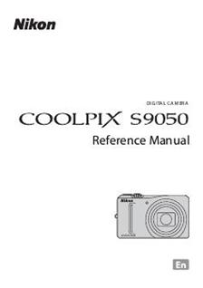 Nikon Coolpix S9050 manual. Camera Instructions.