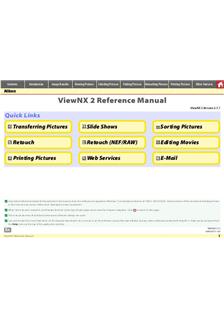 Nikon View NX 2 manual. Camera Instructions.