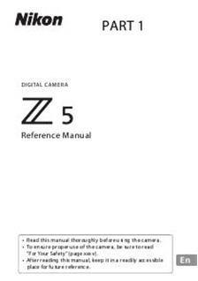 Nikon Z 5 Printed Manual