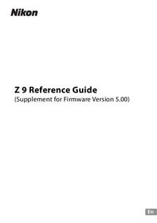 Nikon Z9 manual. Camera Instructions.