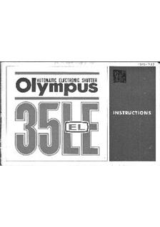 Olympus 35 LE manual. Camera Instructions.