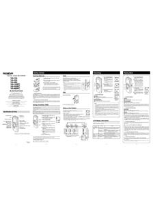 Olympus VN 120 PC manual. Camera Instructions.