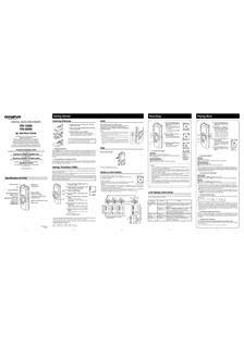 Olympus VN 2000 manual. Camera Instructions.