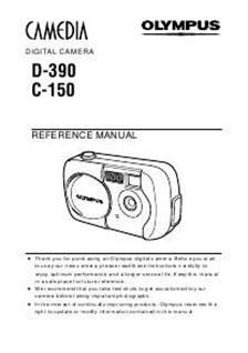 Olympus D 390 manual. Camera Instructions.