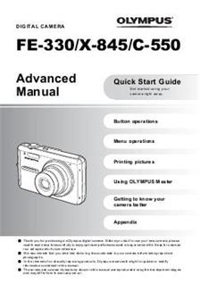 Olympus FE 330 manual. Camera Instructions.