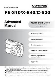 Olympus FE 310 manual. Camera Instructions.