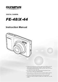 Olympus X 44 manual. Camera Instructions.