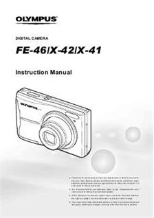 Olympus X 41 manual. Camera Instructions.