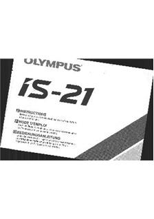 Olympus IS 21 manual. Camera Instructions.