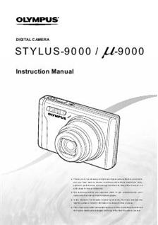 Olympus Mju Digital 9000 manual. Camera Instructions.