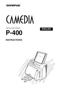 Olympus P 400 manual. Camera Instructions.