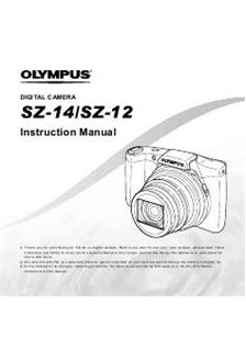 Olympus SZ 12 manual. Camera Instructions.