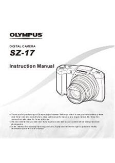 Olympus SZ 17 manual. Camera Instructions.