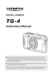 Olympus TG 4 Tough manual. Camera Instructions.