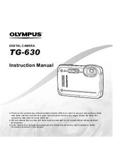 Olympus TG 630 manual. Camera Instructions.