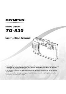 Olympus TG 830 manual. Camera Instructions.