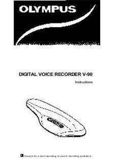 Olympus V 90 manual. Camera Instructions.