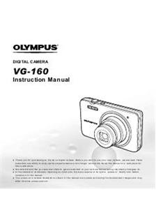 Olympus VG 160 manual. Camera Instructions.