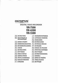 Olympus VN 6500 manual. Camera Instructions.