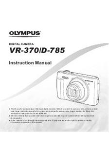 Olympus VR 370 manual. Camera Instructions.