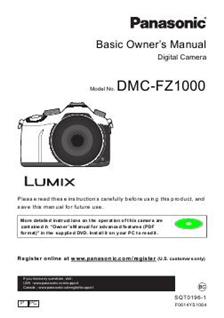 Panasonic Lumix FZ1000 (Camera) Manuals