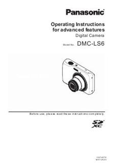 Panasonic Lumix LS6 manual. Camera Instructions.