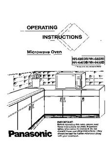 Panasonic NN 6853 manual. Camera Instructions.