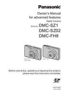 Panasonic Lumix SZ02 manual. Camera Instructions.