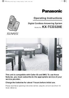 Panasonic KX TCD320 manual. Camera Instructions.