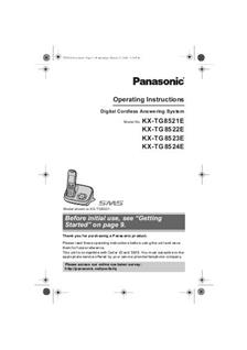 Panasonic KX TG8524 manual. Camera Instructions.