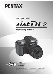 Pentax *ist DL 2 manual. Camera Instructions.
