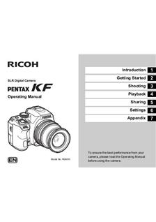 Pentax KF manual. Camera Instructions.