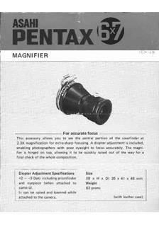 Pentax 67 - 6x7 manual. Camera Instructions.