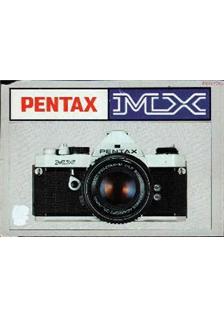 Pentax MX manual. Camera Instructions.