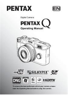 Pentax Q 10 manual. Camera Instructions.