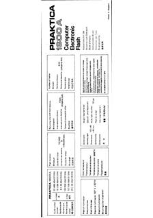 Praktica (VEB) 1600 A manual. Camera Instructions.