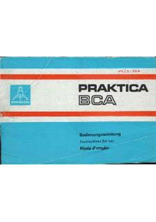 Praktica (VEB) BCA manual. Camera Instructions.