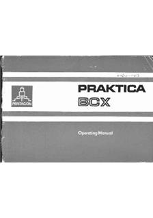 Praktica (VEB) BCX manual. Camera Instructions.