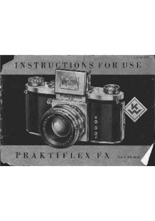 Praktica (VEB) Praktiflex FX manual. Camera Instructions.