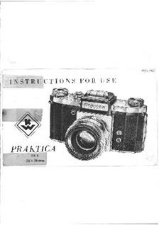 Praktica (VEB) FX 2 manual. Camera Instructions.