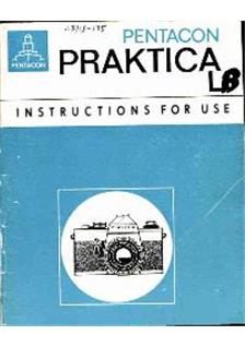 Praktica (VEB) LB manual. Camera Instructions.