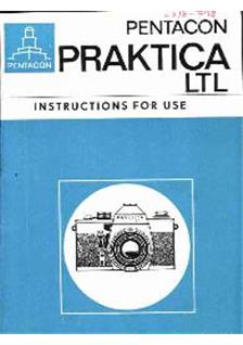 Praktica (VEB) LTL manual. Camera Instructions.