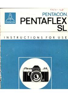 VEB Pentacon Pentaflex SL manual. Camera Instructions.