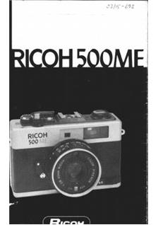 Ricoh 500 ME manual. Camera Instructions.