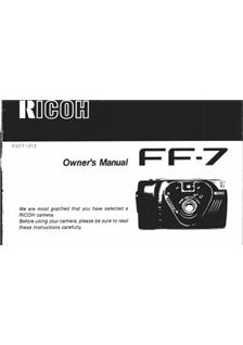 Ricoh FF 7 manual. Camera Instructions.